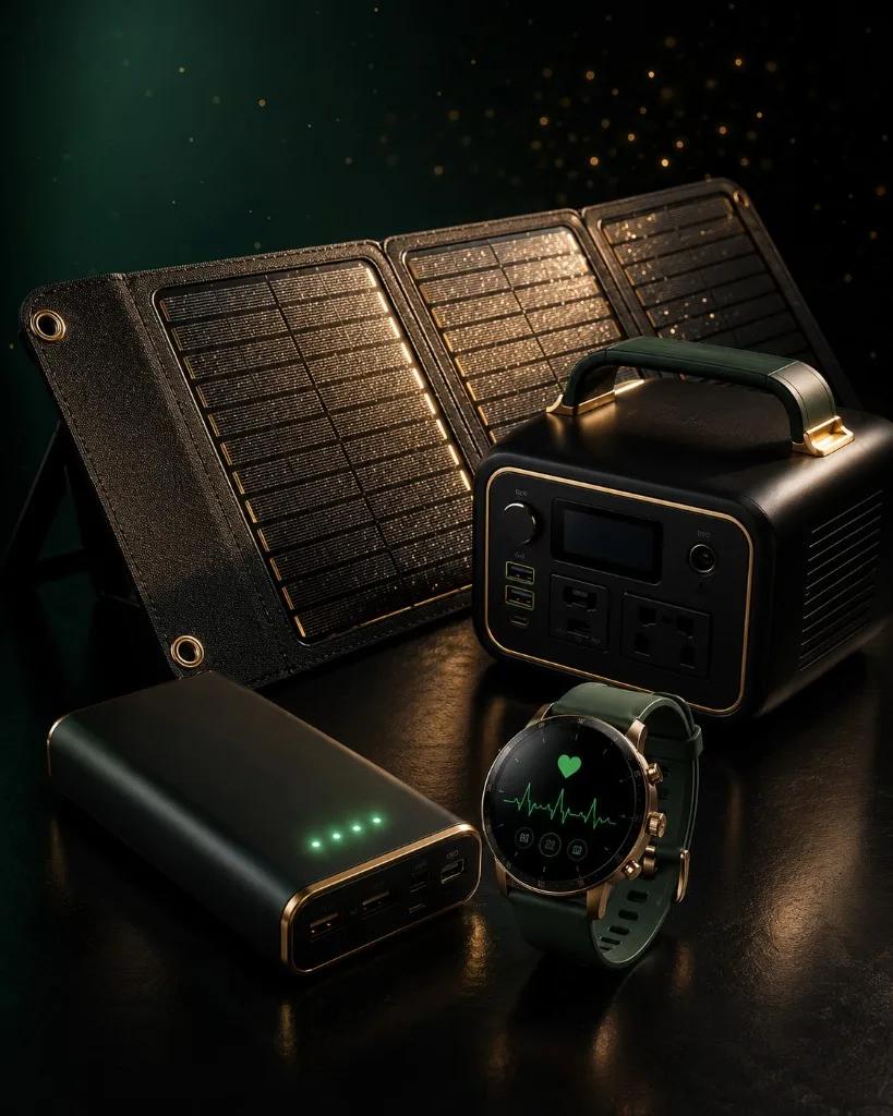 Univers SolarVox de technologie premium, énergie solaire et produits high-tech