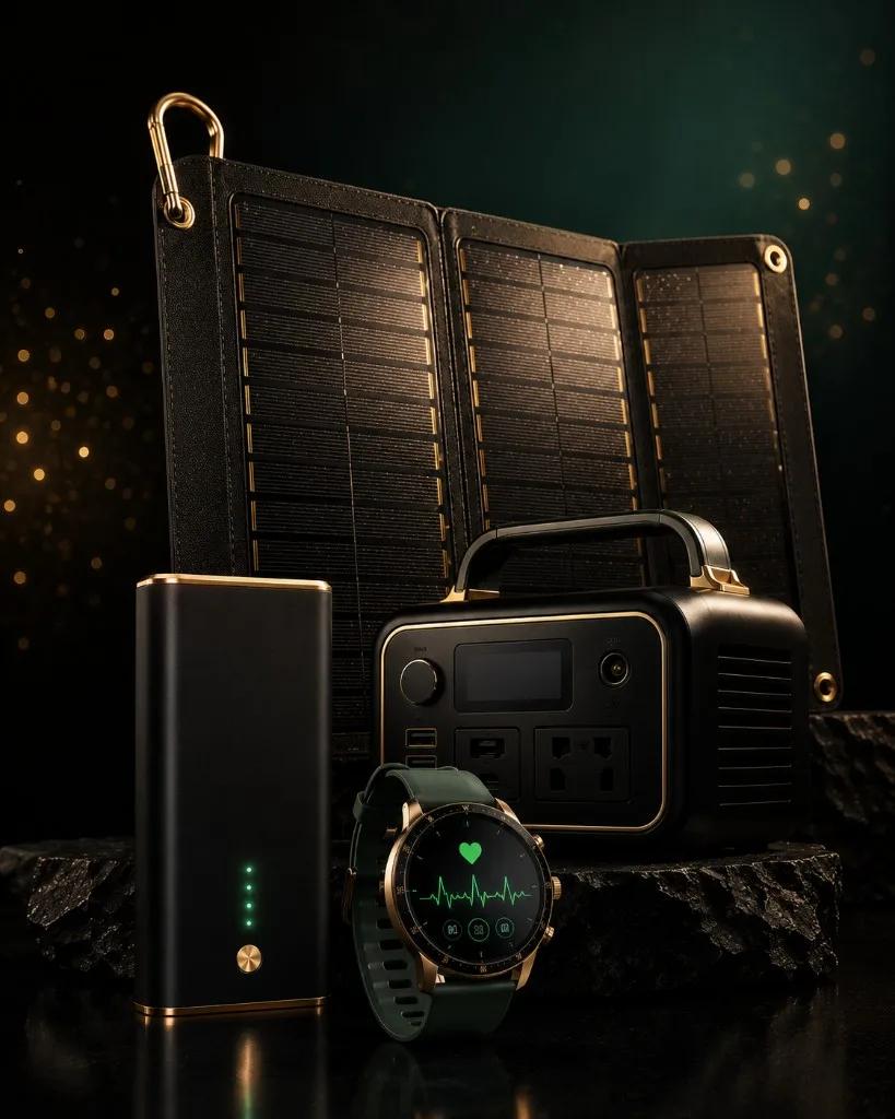 Univers SolarVox de technologie premium, énergie solaire et produits high-tech