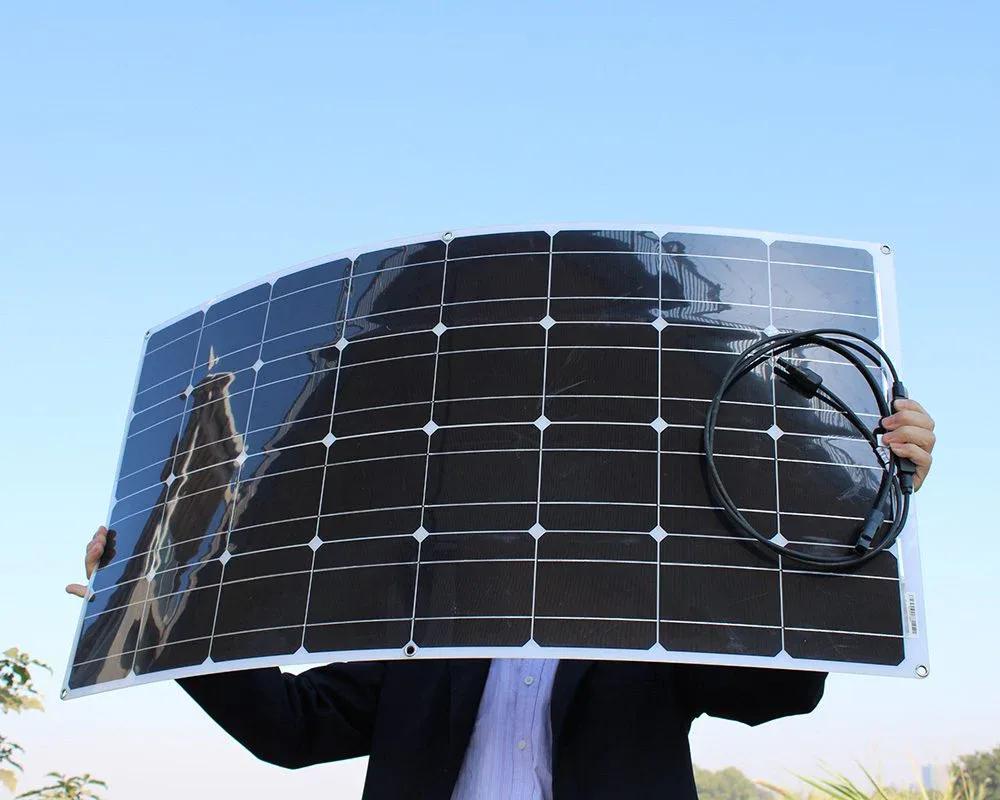 Panneau Solaire Flexible 100W — vue détail